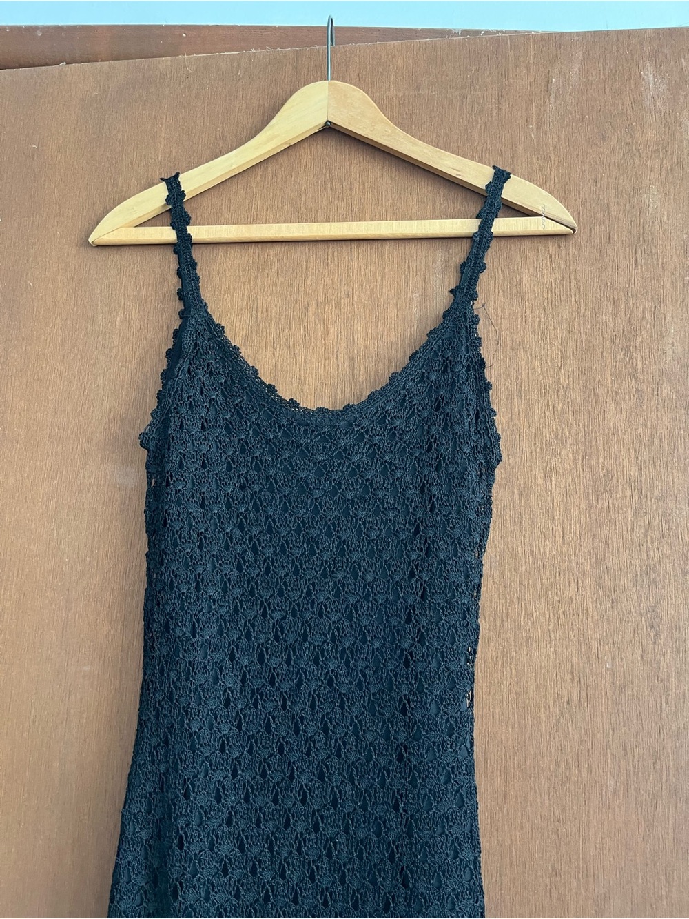 Sue Wong vintage Y2K crochet black floral sequin dress - Picture 3 of 5